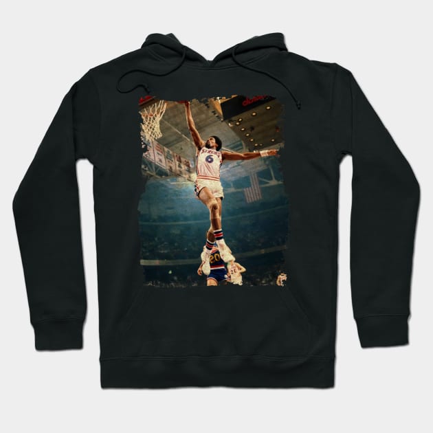 Vintage Basketball - Dr. J Hoodie by Omeshshopart